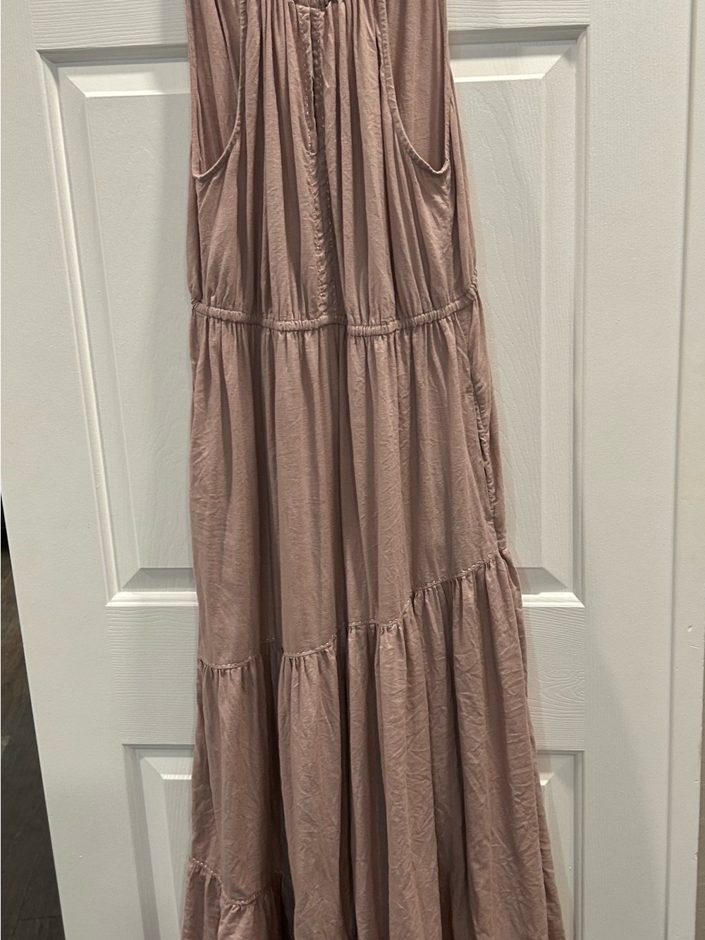 Rachel Zoe Tiered Maxi Dress in Dusty Mauve